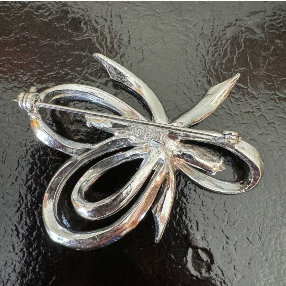 VINTAGE PELL RHINESTONE CRYSTAL BROOCH - Picture 2 of 4
